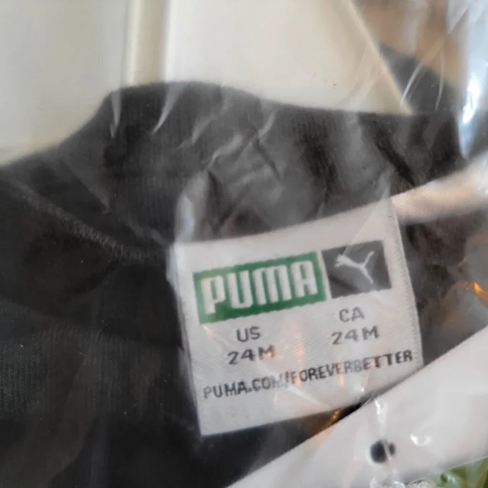 PUMA Infant Boys 2pc Pants Set Black Size 24M